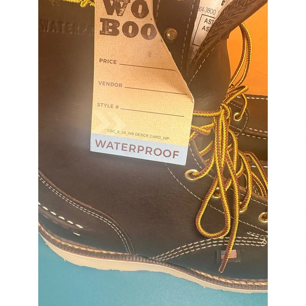 Thorogood 1957 Series Mens 9.5D Dark Brown 8in Waterproof Steel Toe Boots